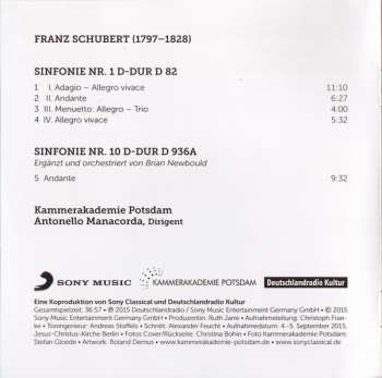 CD Franz Schubert: Sinfonie 1 / Andante Aus Sinfonie 10
