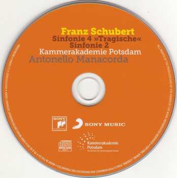 CD Franz Schubert: Sinfonie 4 »Tragische« / Sinfonie 2