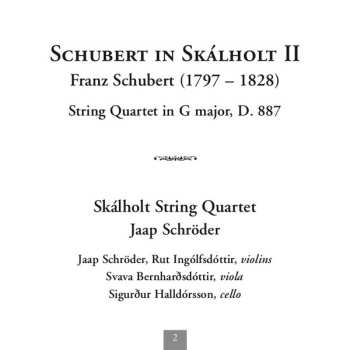 CD Franz Schubert: Quartet In G Major, D.887