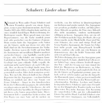 CD Franz Schubert: Songs Without Words