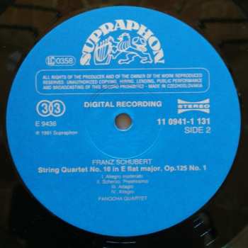 LP Franz Schubert: String Quartets Nos. 10 & 13