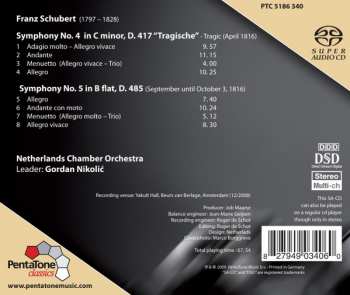 SACD Franz Schubert: Symphonies No. 4 "Tragic" & No. 5
