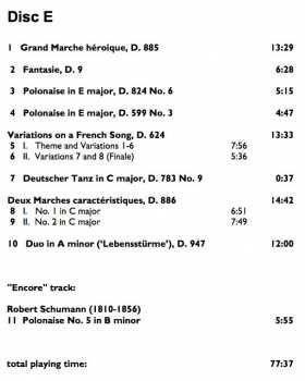 7CD/Doos Franz Schubert: The Complete Original Piano Duets