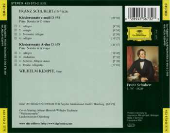 CD Franz Schubert: Klaviersonaten = Piano Sonatas D 958 & D 959