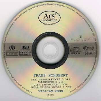SACD Franz Schubert: Klavierstücke D 946 / Allegretto D 915 / Impromptus D 935 / Valses Nobles D 969