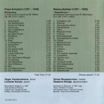 CD Franz Schubert: Winterreise