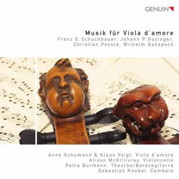 CD Anonymous: Musik für Viola d'amore. Franz S. Schuchbauer, Johann P. Guzinger, Christian Pezold, Wilhelm Ganspeck
