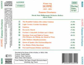 CD Franz von Suppé: Famous Overtures