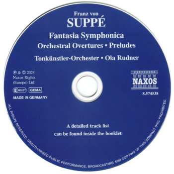 CD Franz von Suppé: Fantasia Symphonica