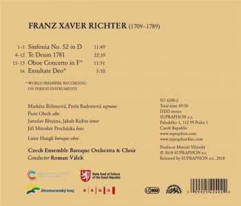 CD Luise Haugk: Te Deum 1781; Exsultate Deo; Oboe Concerto