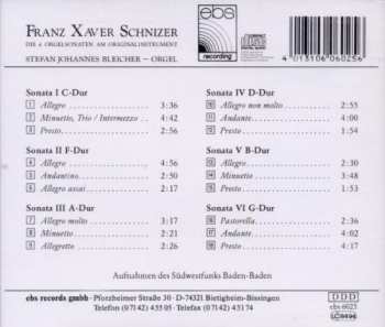 CD Stefan Johannes Bleicher: Die 6 Orgelsonaten Am Originalinstrument