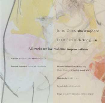 CD Fred Frith / John Zorn: Late Works