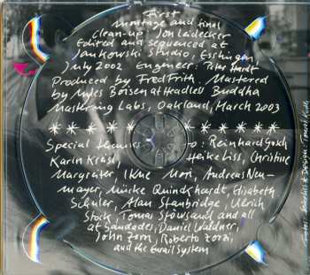 2CD Fred Frith: That House We Lived In
