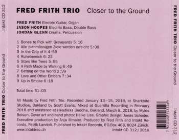 CD Fred Frith Trio: Closer To The Ground