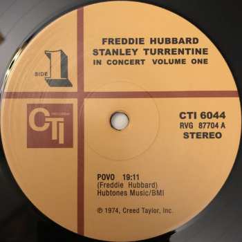 2LP Stanley Turrentine: In Concert Volume One & Two LTD