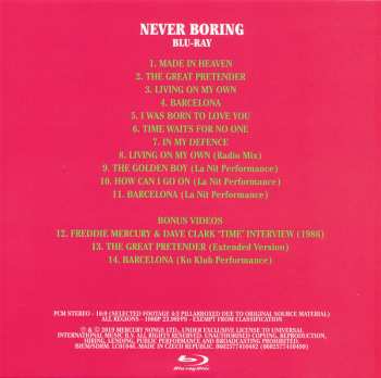 3CD/DVD/Doos/Blu-ray Freddie Mercury: Never Boring LTD