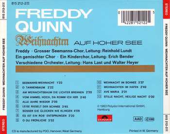 CD Freddy Quinn: Weihnachten Auf Hoher See