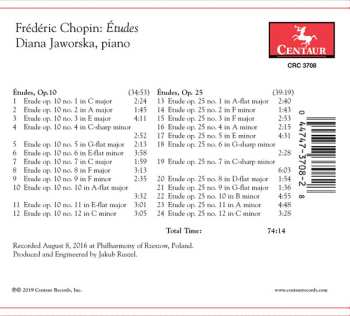 CD Frédéric Chopin: Études, Opp. 10 & 25