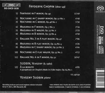 SACD Frédéric Chopin: Fantaisie, Ballades, Mazurkas, Nocturnes