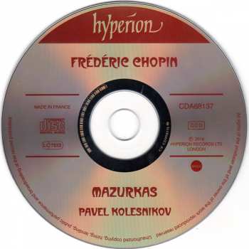 CD Frédéric Chopin: Mazurkas