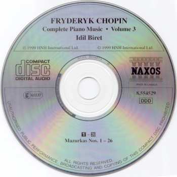 CD Frédéric Chopin: Mazurkas (Volume 1)