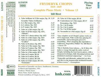 CD Frédéric Chopin: Waltzes · Contredanse · Ecossaises ·Tarantelle