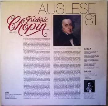 LP Frédéric Chopin: Welte Mignon / Konzert Für Klavier Und Orchester (Auslese '81)