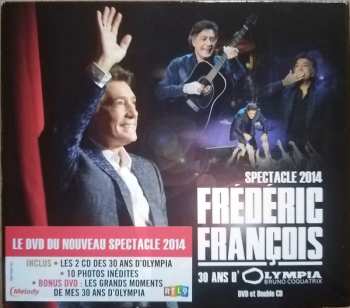 2CD/DVD Frédéric François: 30 Ans D'Olympia - Spectacle 2014