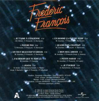 9CD/Doos Frédéric François: L'intégrale Des Albums Originaux 1984-1992