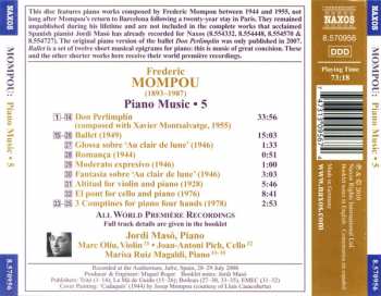 CD Frederic Mompou: Piano Music • 5