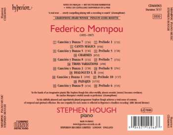 CD Stephen Hough: Piano Music By Federico Mompou 