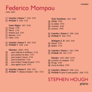 CD Stephen Hough: Piano Music By Federico Mompou 