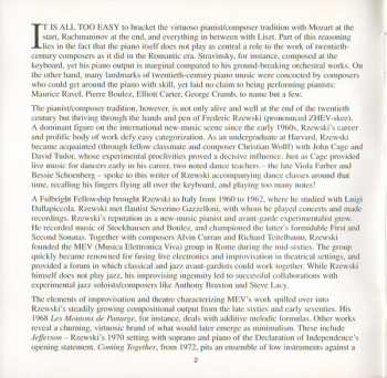 CD Frederic Rzewski: The People United Will Never Be Defeated!