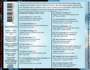 CD Frederick Delius: A Delius Collection Of Rare Historic Recordings