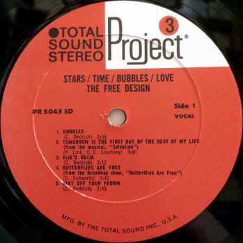 LP The Free Design: Stars / Time / Bubbles / Love
