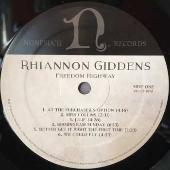 LP Rhiannon Giddens: Freedom Highway