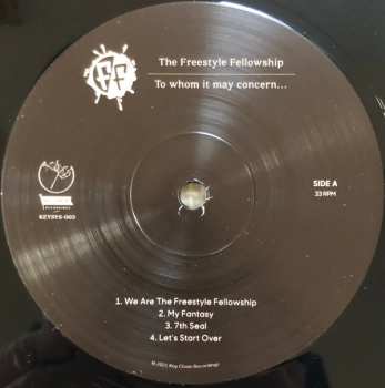 2LP Freestyle Fellowship: To Whom It May Concern...