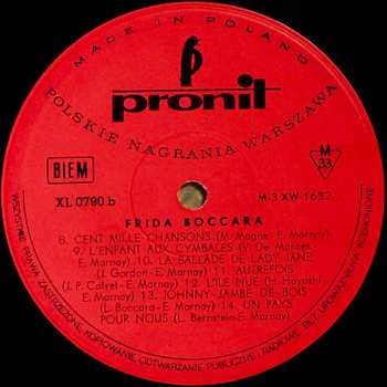 LP Frida Boccara: Les Moulins De Mon Coeur