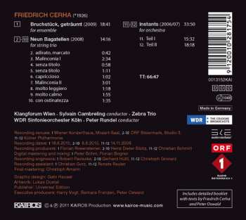 CD WDR Sinfonieorchester Köln: Bruchstück, Geträumt / Neun Bagatellen / Instants