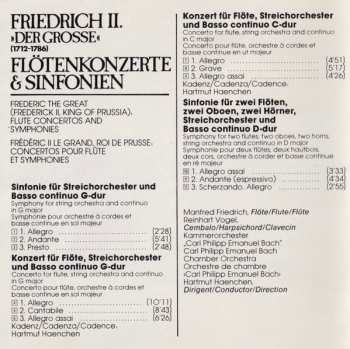 CD Friedrich der Grosse: Flötenkonzerte & Sinfonien