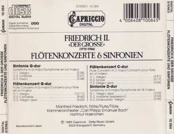 CD Friedrich der Grosse: Flötenkonzerte & Sinfonien