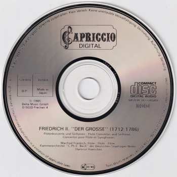 CD Friedrich der Grosse: Flötenkonzerte & Sinfonien