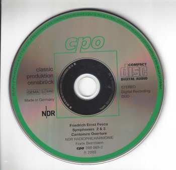 CD NDR Radiophilharmonie: Symphonies 2 & 3 / Cantemire Overture