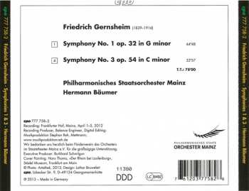 CD Hermann Bäumer: Symphonies 1 & 3
