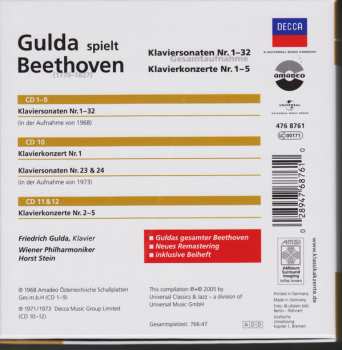 12CD/Doos Ludwig van Beethoven: Klaviersonaten Nr. 1–32 (Gesamtaufnahme), Klavierkonzerte Nr. 1–5 LTD