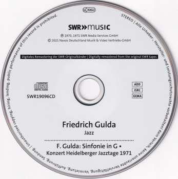 CD Friedrich Gulda: Jazz ∙ Symphony In C | Concert Heidelberg 1971