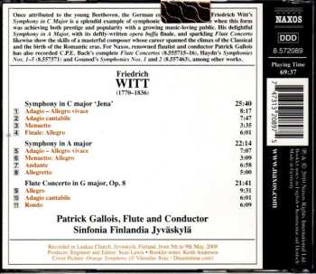 CD Jyväskylä Sinfonia: Symphony In C Major 'Jena' / Flute Concerto In G Major