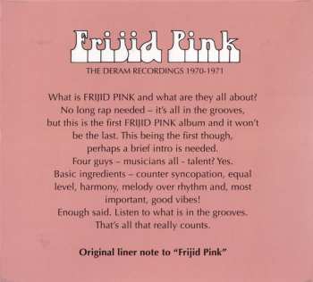 2CD Frijid Pink: The Deram Recordings 1970-1971