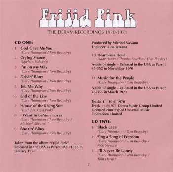 2CD Frijid Pink: The Deram Recordings 1970-1971
