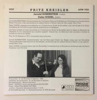 CD Fritz Kreisler:  Pieces For Violin And Piano